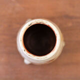 Ceramic tripod vase with parietal decoration by Armen