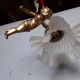 Hanging chandelier / bronze angel dore ep 1940/50