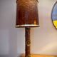 Lamp with printing roller