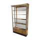 Art deco showcase cerused oak