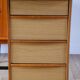 Formica, beech and black metal desk, Modernist Design, 1960