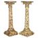 Pair of hand-carved Corinthian pillar bases