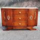 Enfilade basse art déco chêne et marbre 1940