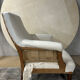 Fauteuil anglais en blanc