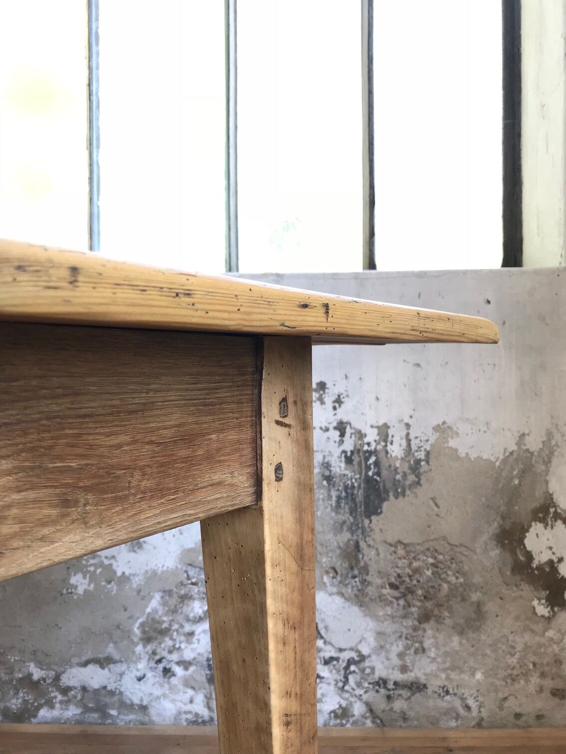 Vintage pine farm table