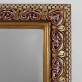 Baroque Revival Firenze Mirror in Carved Wood, Italy ca. 1960
