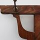 Art Nouveau Oak Coat Rack with Mirror and Floral Carvings, Belgium, circa 1