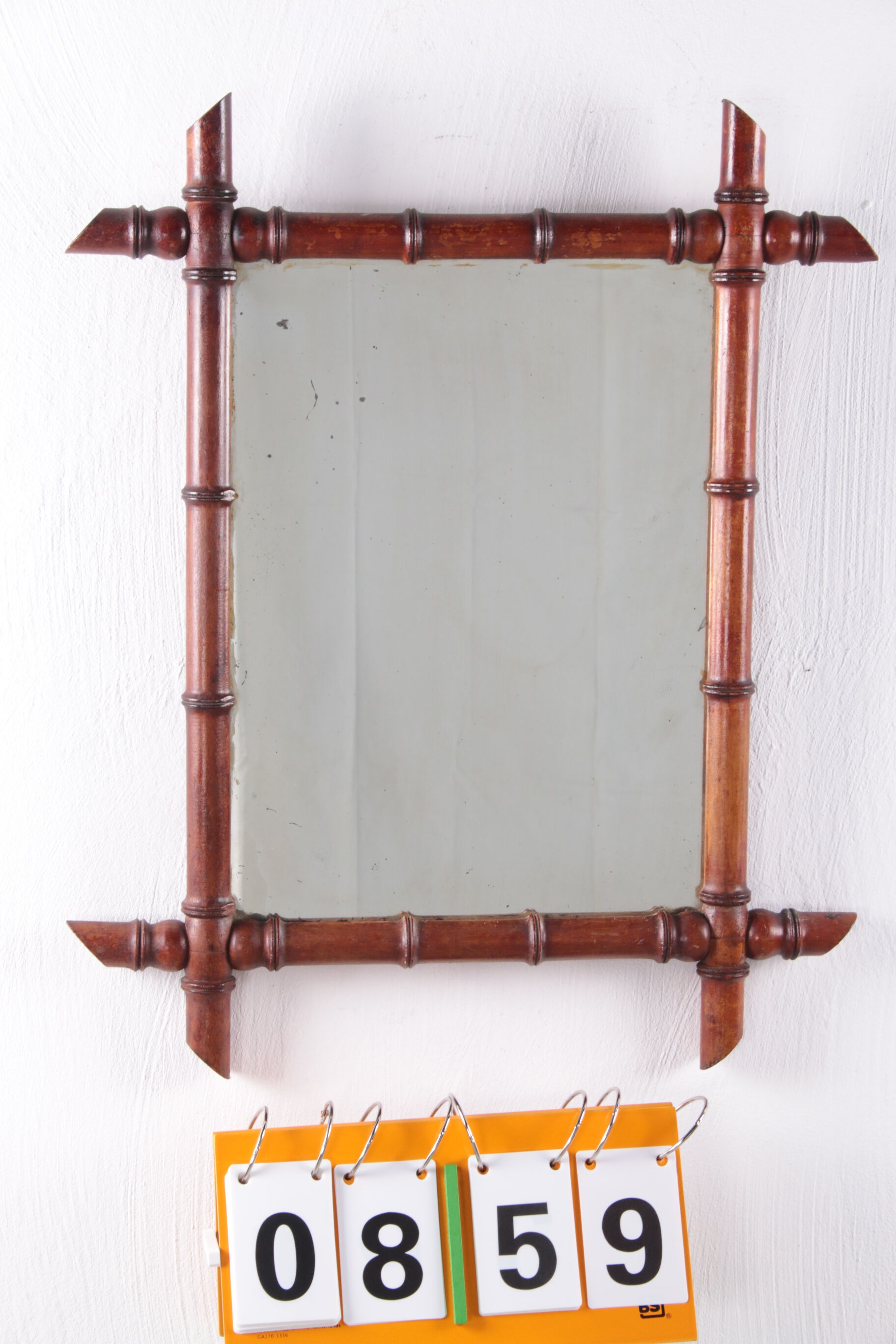 French bamboo mirror