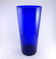 Czech cobalt blue parquet vase 1950-1960