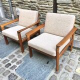 Pair of Danish armchairs 1970