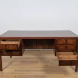 Mid-Century Model 77 Freestanding Desk in Teak from Omann Jun, 1960s