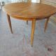 Scandinavian design teak table with extension cord