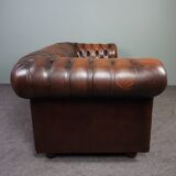 Chesterfield sofa 2.5 seats in cowhide leather
