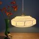 Vintage Art Deco glass pendant light in yellow Clichy.