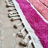 Beautiful handmade pink rug 200cm x 300cm