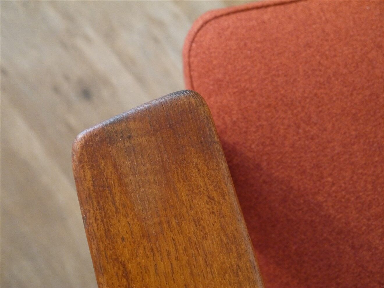 Fauteuil vintage scandinave en teck 1960
