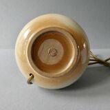 Ceramic lamp signed Montgolfier France, fish decor