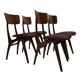 Vintage dining room chairs teak Topform design 60s Louis van Teeffelen