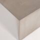 Table basse en acier inoxydable brossé