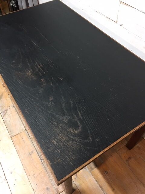 Flat desk black laqué tray 1950