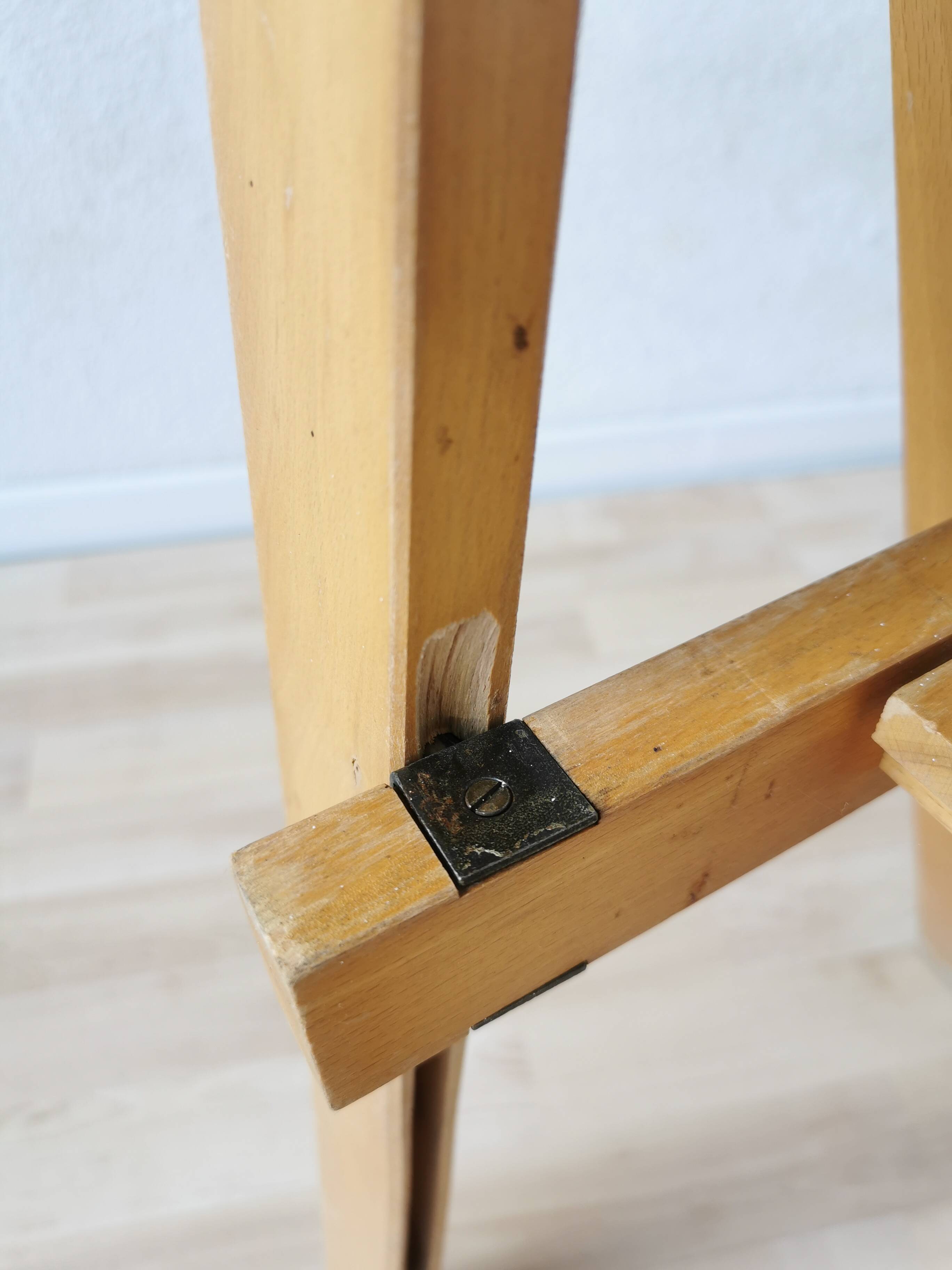 Vintage Trieste Folding Wooden Chair by Aldo Jacober, 1970s