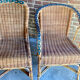 Salon de jardin en rotin vintage
