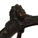 Antique Italian Oak Corner Chair Renaissance Style