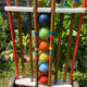 Vintage wooden croquet game