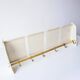 1950s German metal wall coat rack
