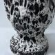 "Marius GIUGE Vallauris" Vase on pedestal with lava decoration 20th century