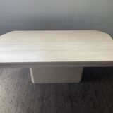 70s travertine coffee table