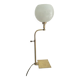 Antique brass and opaline glass lamp – Modernist piece, 1940s