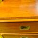 Gautier “Marine” bedside table in wood and brass, 1991