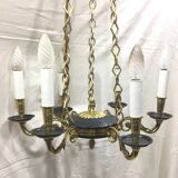 Empire chandelier with 6 lights