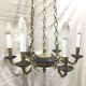 Empire chandelier with 6 lights