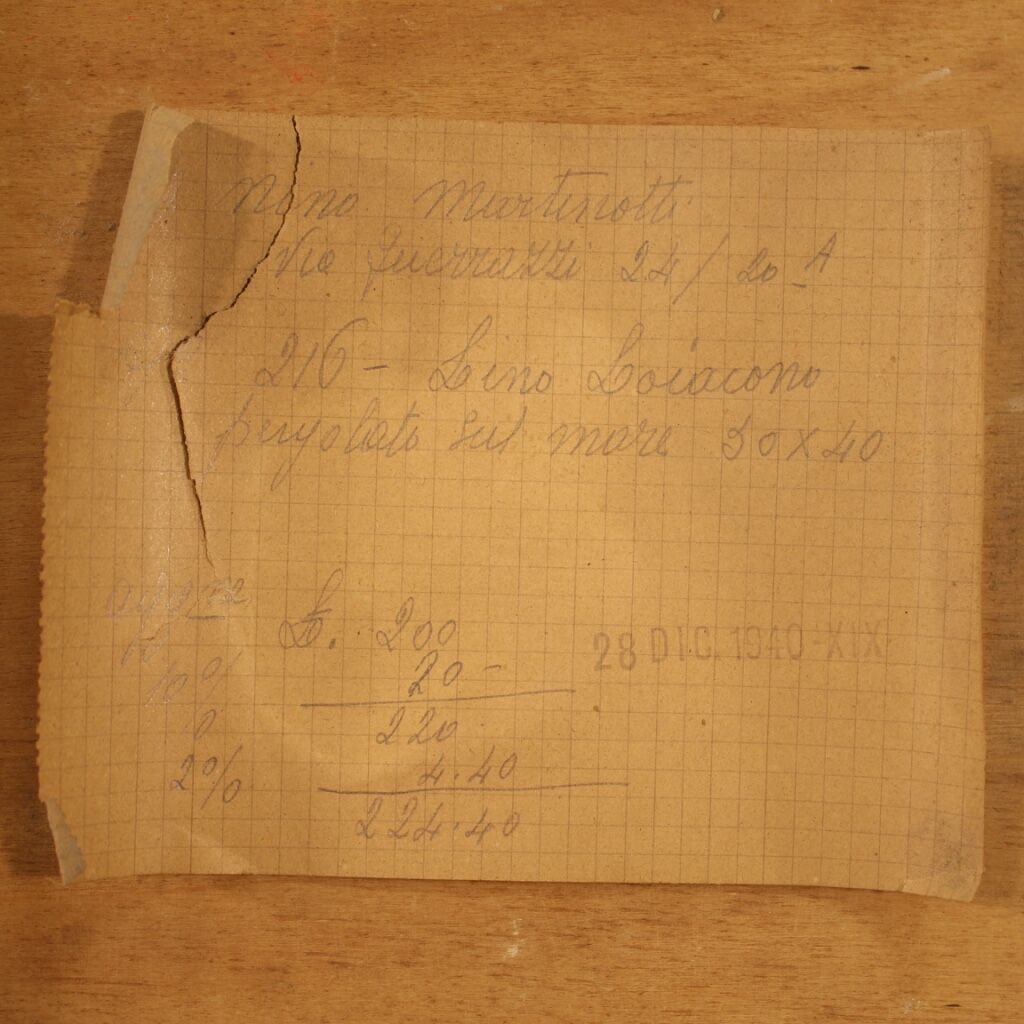 Italian painting signed seascape