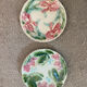 Duo of antique slip plates
