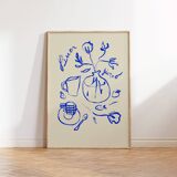 Naive Illustration giclee print, 50x70cm