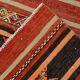 3x10 Red & Black Striped Kilim Runner Rug, 90x309Cm