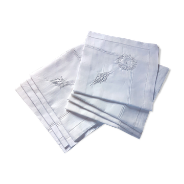 8 pure embroidered thread towels and monogrammed MR