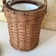 Wicker rattan ice bucket