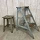 Stool and workshop step ladder set