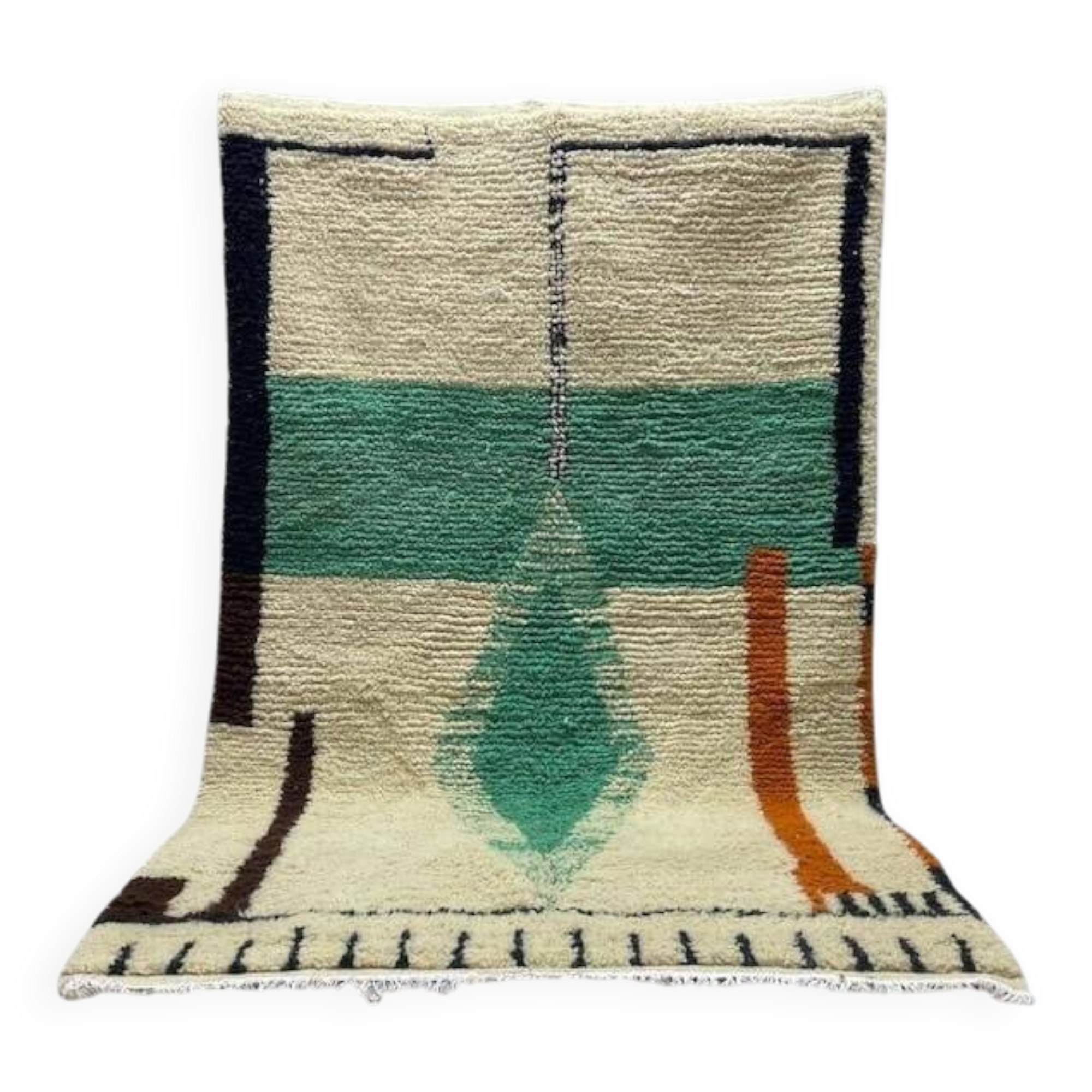 Tapis berbère fait main traditionnelle taille 140 x 260 cm