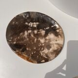 Dish in petrified wood