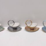 Service de petit-déjeuner en céramique colorée de 22 pièces par Italo Casini, Sesto Fiorentino