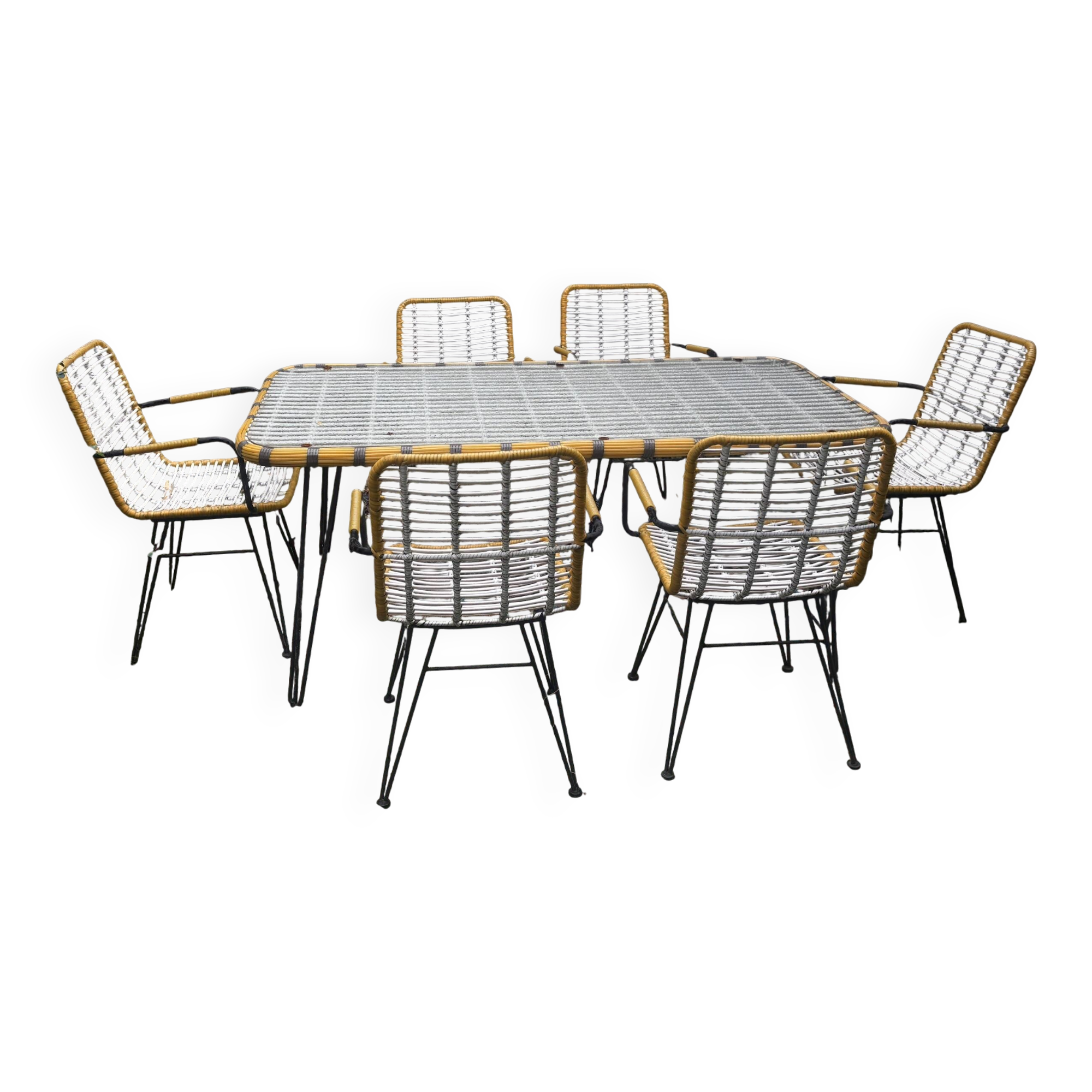 Table jardin avec  6 chaises