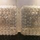 Pair of wall lights or ceiling lights Limburg Glashutte 1960s