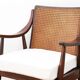 Fauteuil vintage en cannage - Restauré - Assise neuve