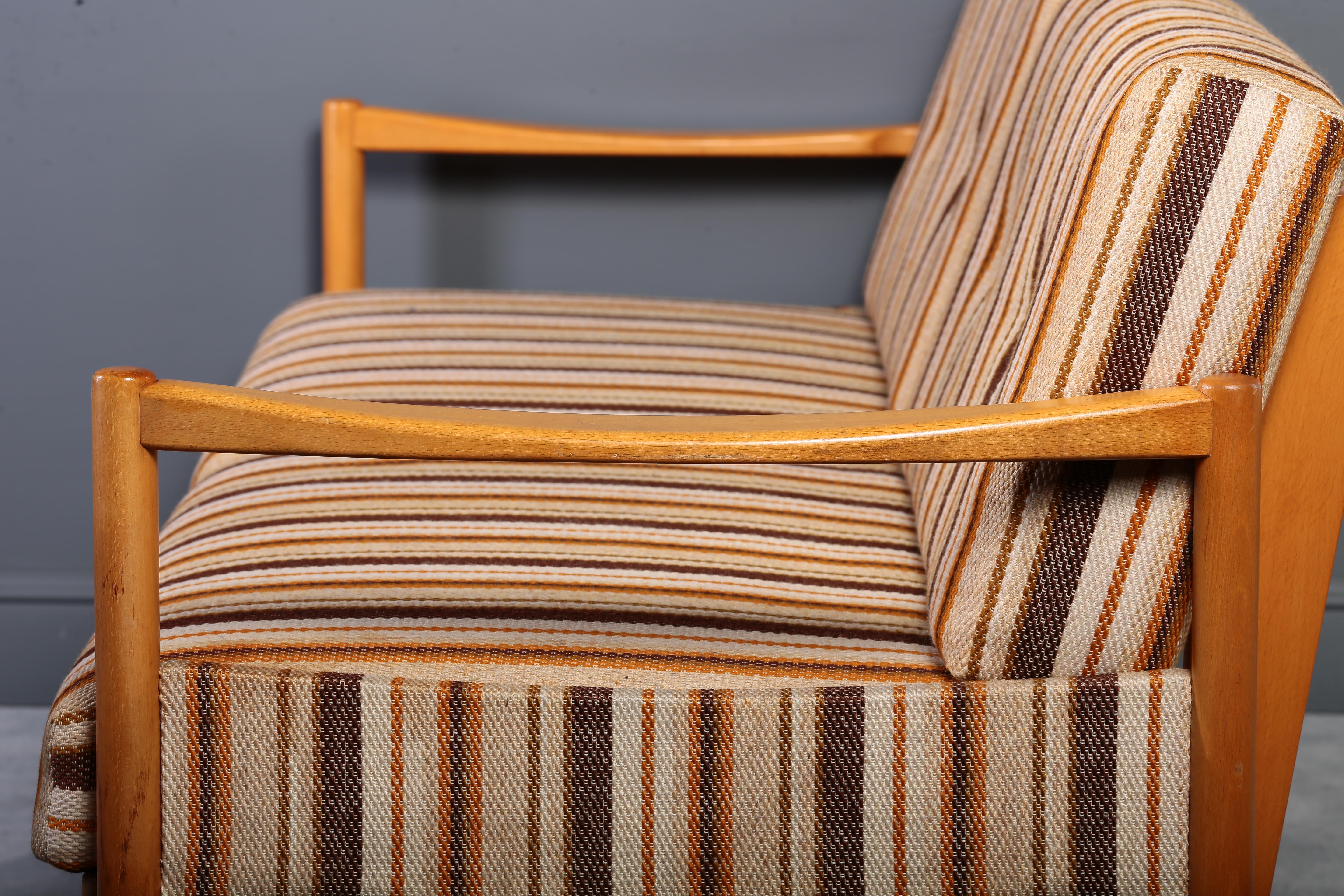 Oak wood butterfly daybed sofa 60s