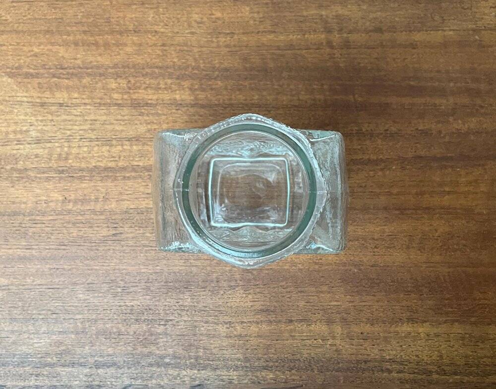 Vintage German glass vase model on the rocks by Lars Hellsten for Walther Glas, 1970s.